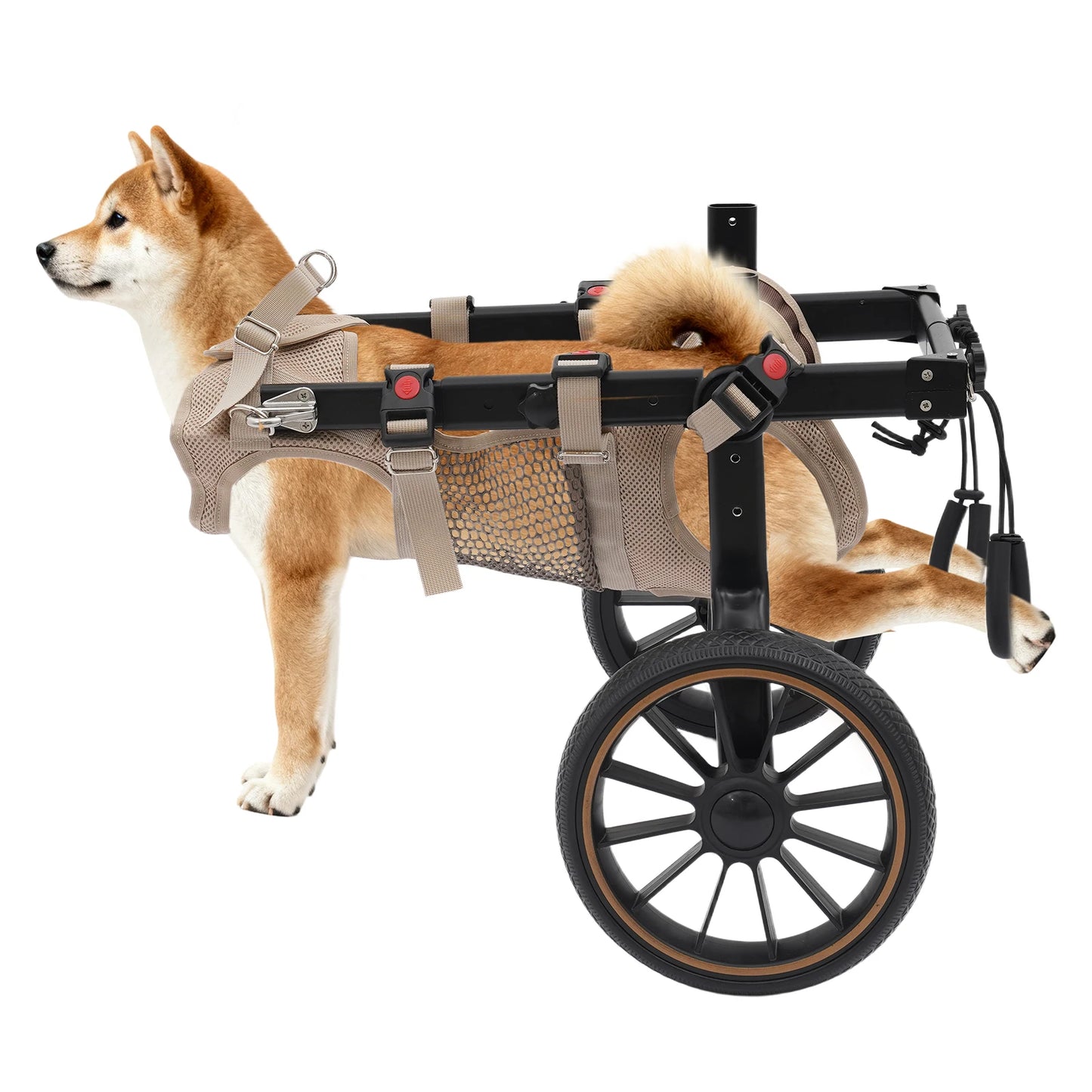 Bymaocar Adjustable Pet Trolley Dog Wheelchair Rehabilitation Cart