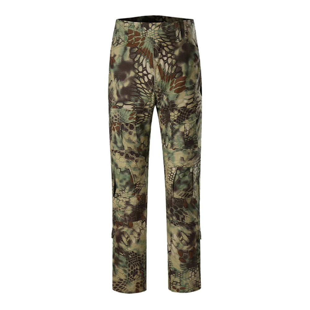 Tactical Combat Pants Multicam Camouflage For Outdoor Trekking And Hunting