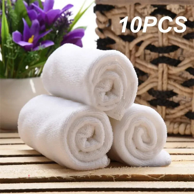 NONECN 10 Piece PremiumQuality UltraAbsorbent Microfiber Facial Towels Set Deluxe