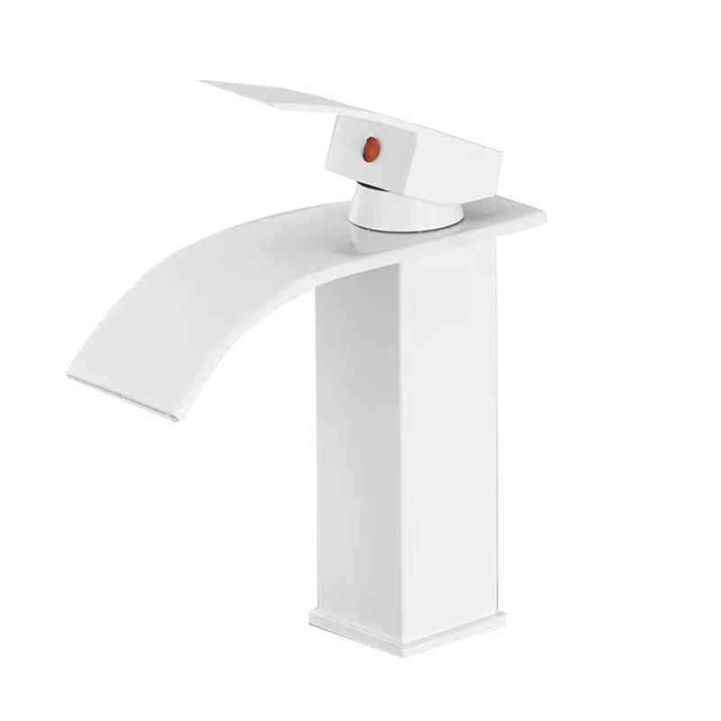 MYQualife Waterfall Bathroom Faucet Single Hole Vessel Sink Tap RS1607B