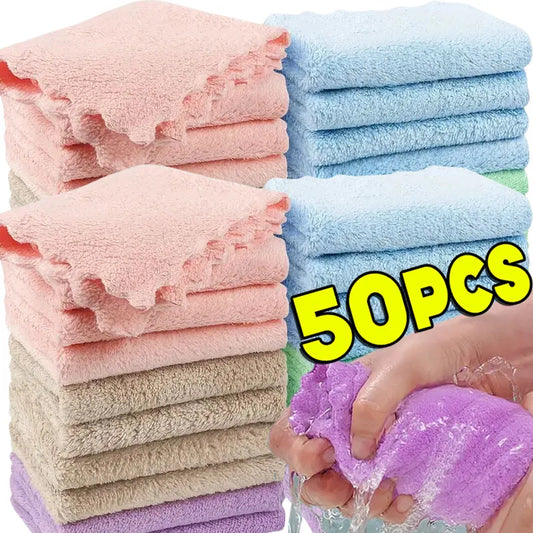 UltraSoft SuperAbsorbent Fleece Face Towels For Kids AdventureTravel Pack Washable