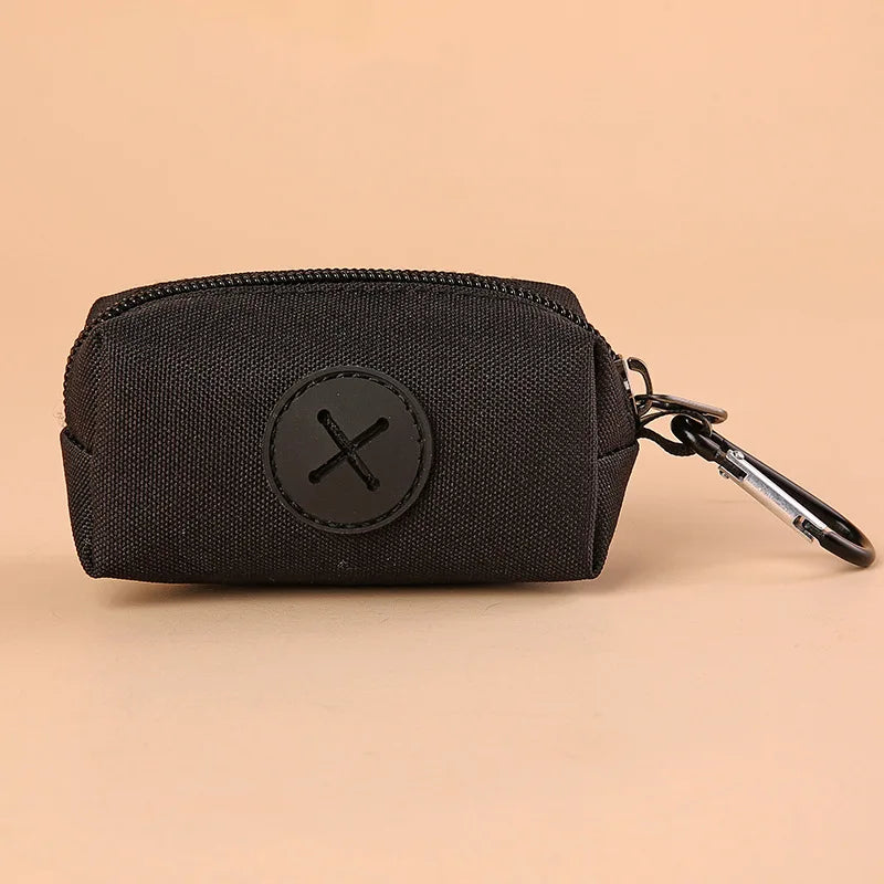 NONEDog Litter Canvas Dog Poop Bag Holder With Carabiner Clip