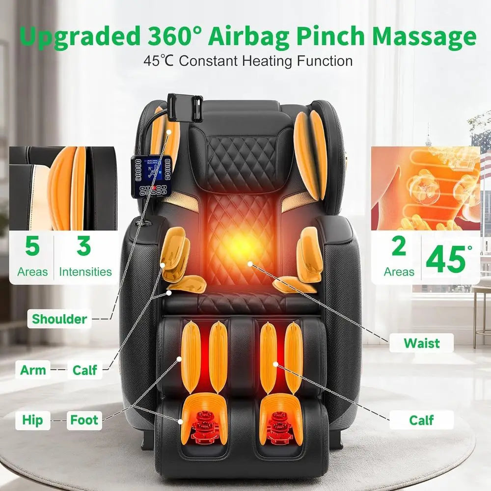 ZHUXIANG Luxury Full Body Zero Gravity Shiatsu Massage Chair