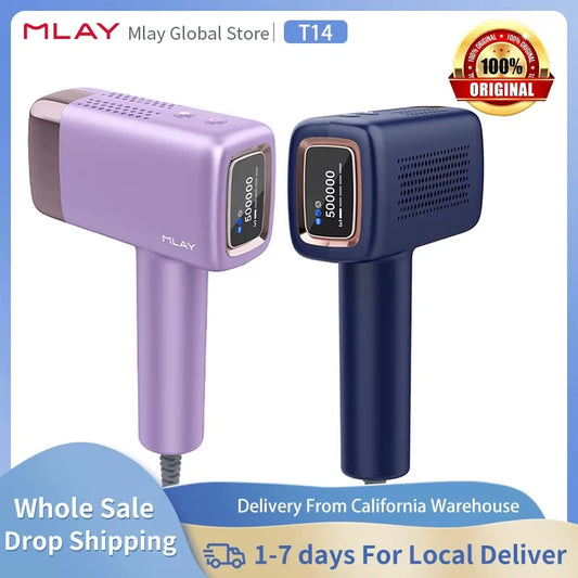 MLAY T14 IPL Laser Epilator For Home Hair Removal Face Body Bikini Painless 5 Levels CE RoHS 500000 Shots
