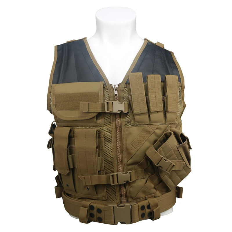 NONECN Military Tactical Vest Plate Carrier for Airsoft Paintball