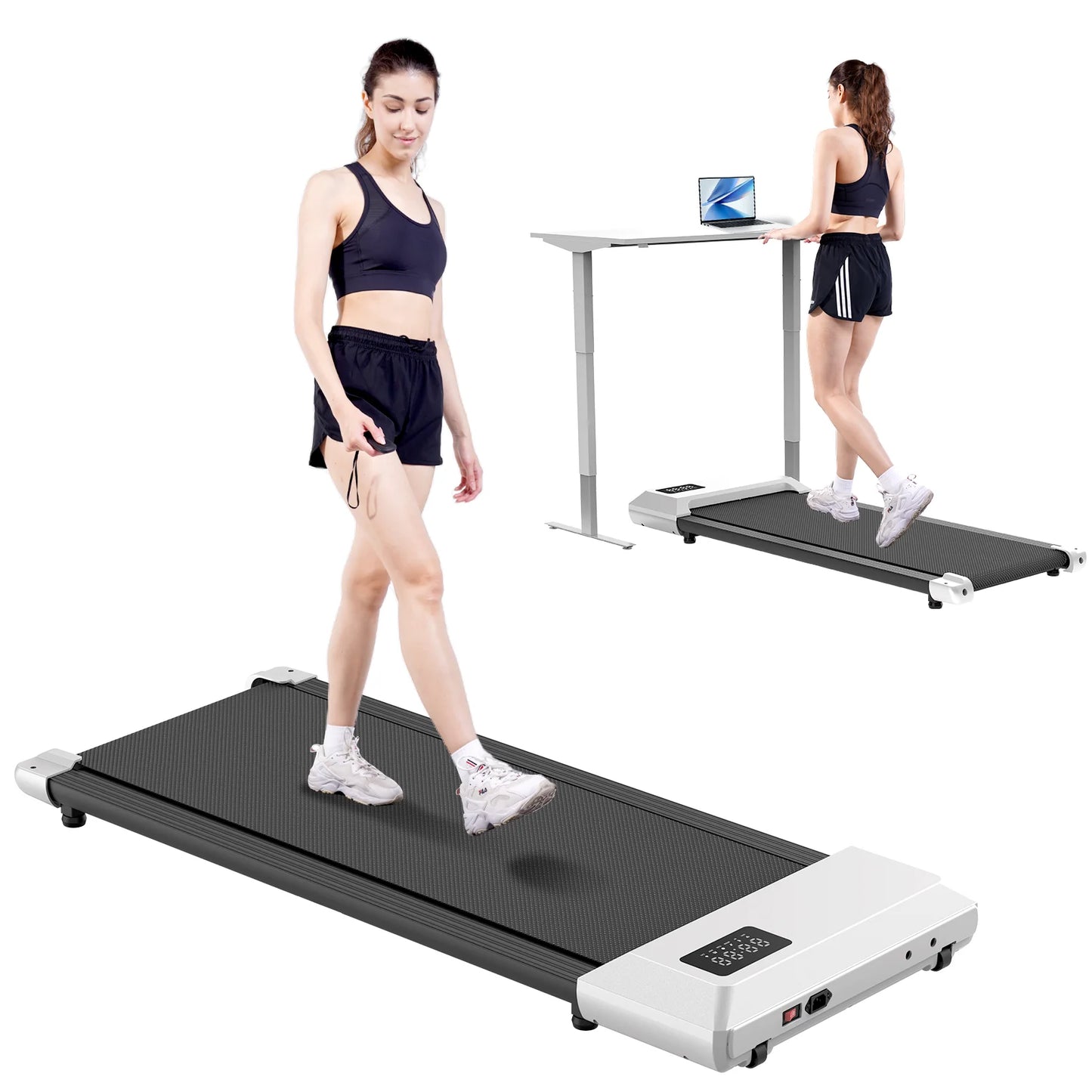 NONED UltraLightweight Ultracompact Quiet Walking Pad Mini Treadmill Under DeskPro