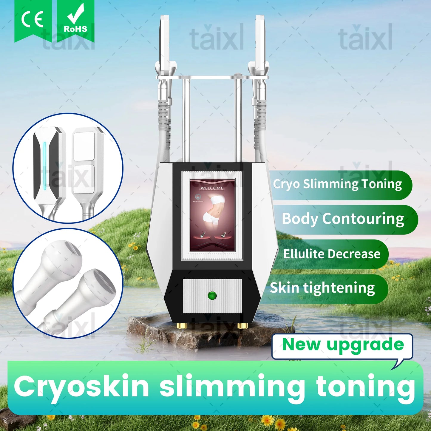 Taixl 4 In 1 Cold Hot Therapy Cryo Slimming Machine