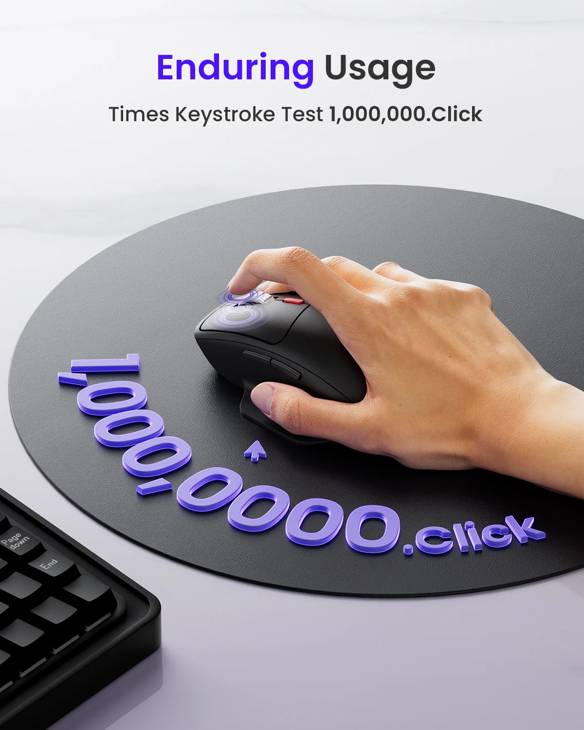 WEGEAR Ergonomic Wireless Mouse Bluetooth 5.0 And 2.4G Dual Mode