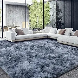 Ultra Plush Shaggy Area Rug Faux Fur Non-Skid for Living Rooms and Bedrooms Soft Microfiber