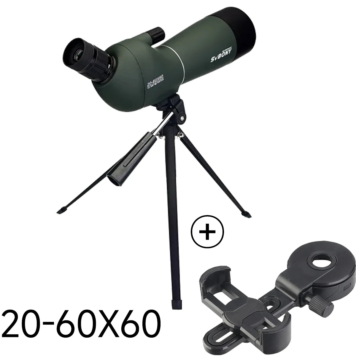 Svbony SV28 Spotting Scope Zoom With Tripod Waterproof Outdoor Hiking