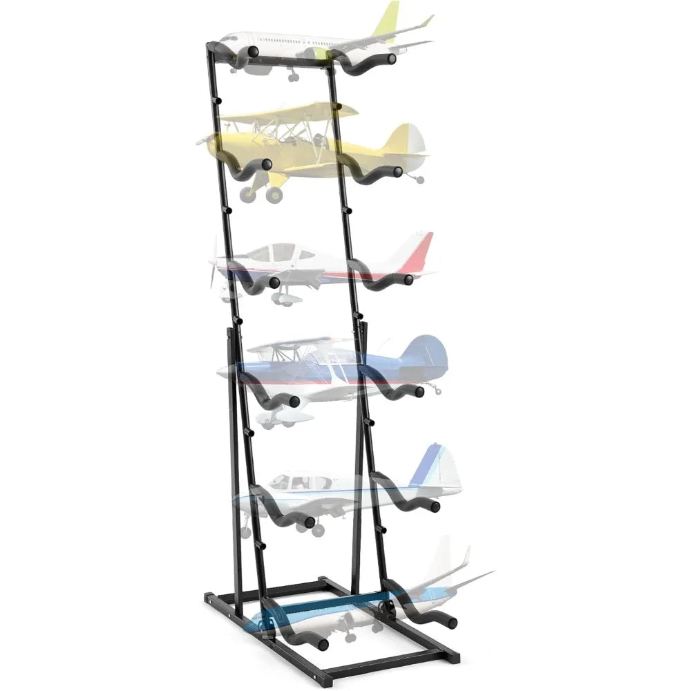 rc airplanes storage rack model airplane display stand 18" with adjustable shelves holds multiple remote control plane