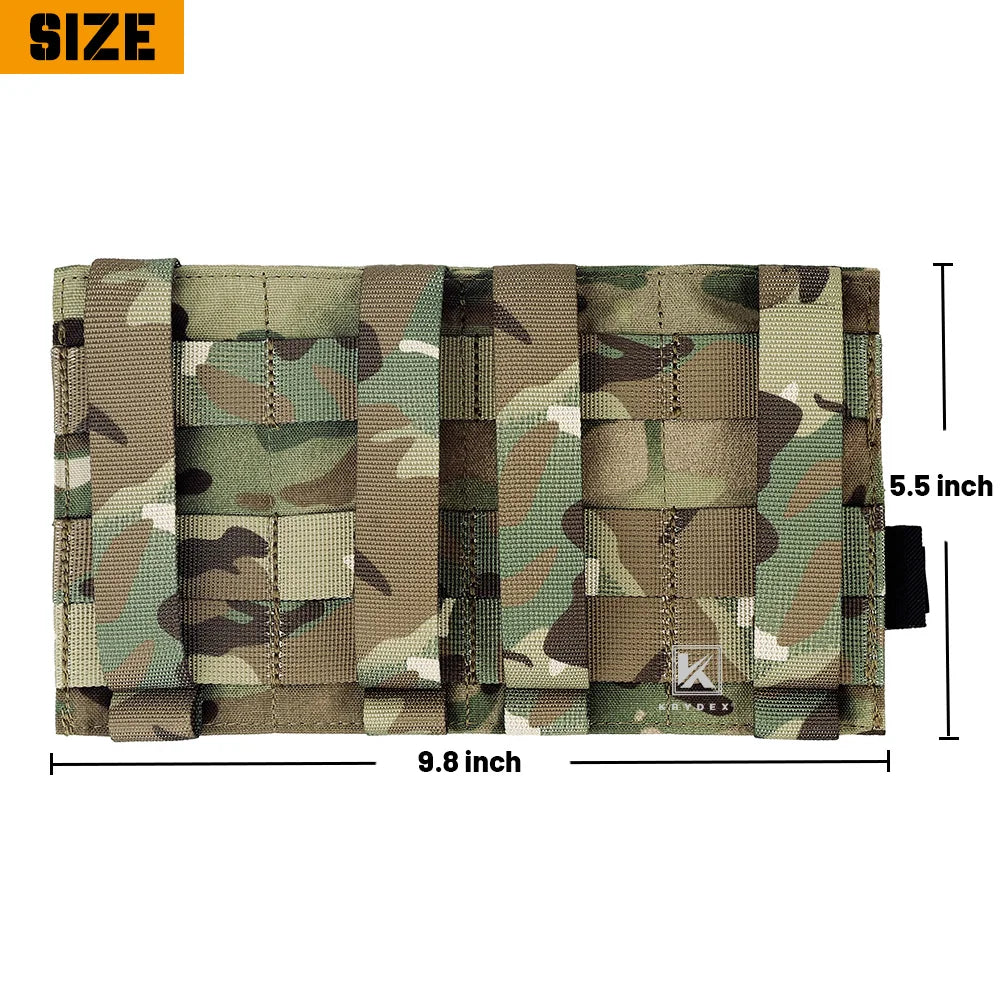 KRYDEX Quadruple Elastic Magazine Pouch MP7 KRISS Pistol MOLLE Holder