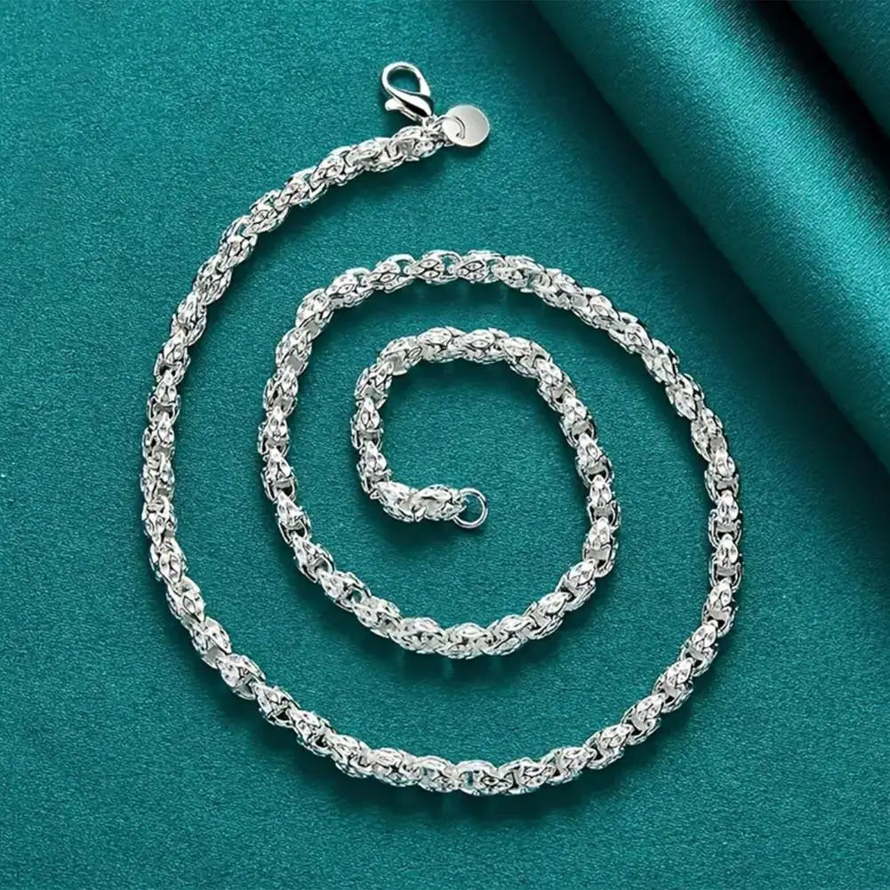 BLUELANS Large Link Chain Necklace And Bracelet Set For Parties