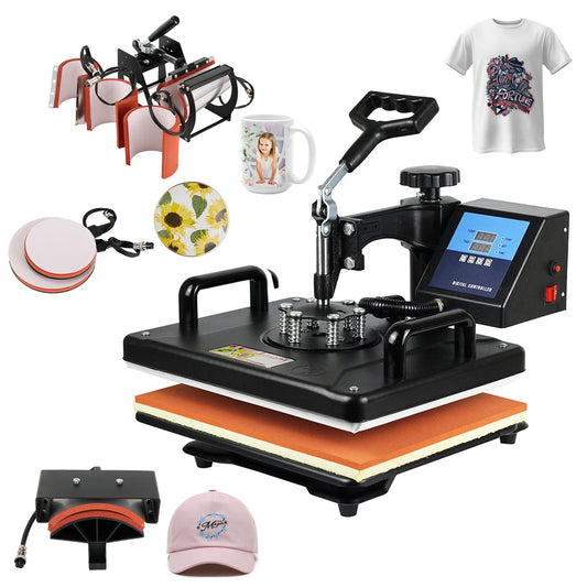 Shuohao 8 in 1 Sublimation Heat Press Machine for Caps