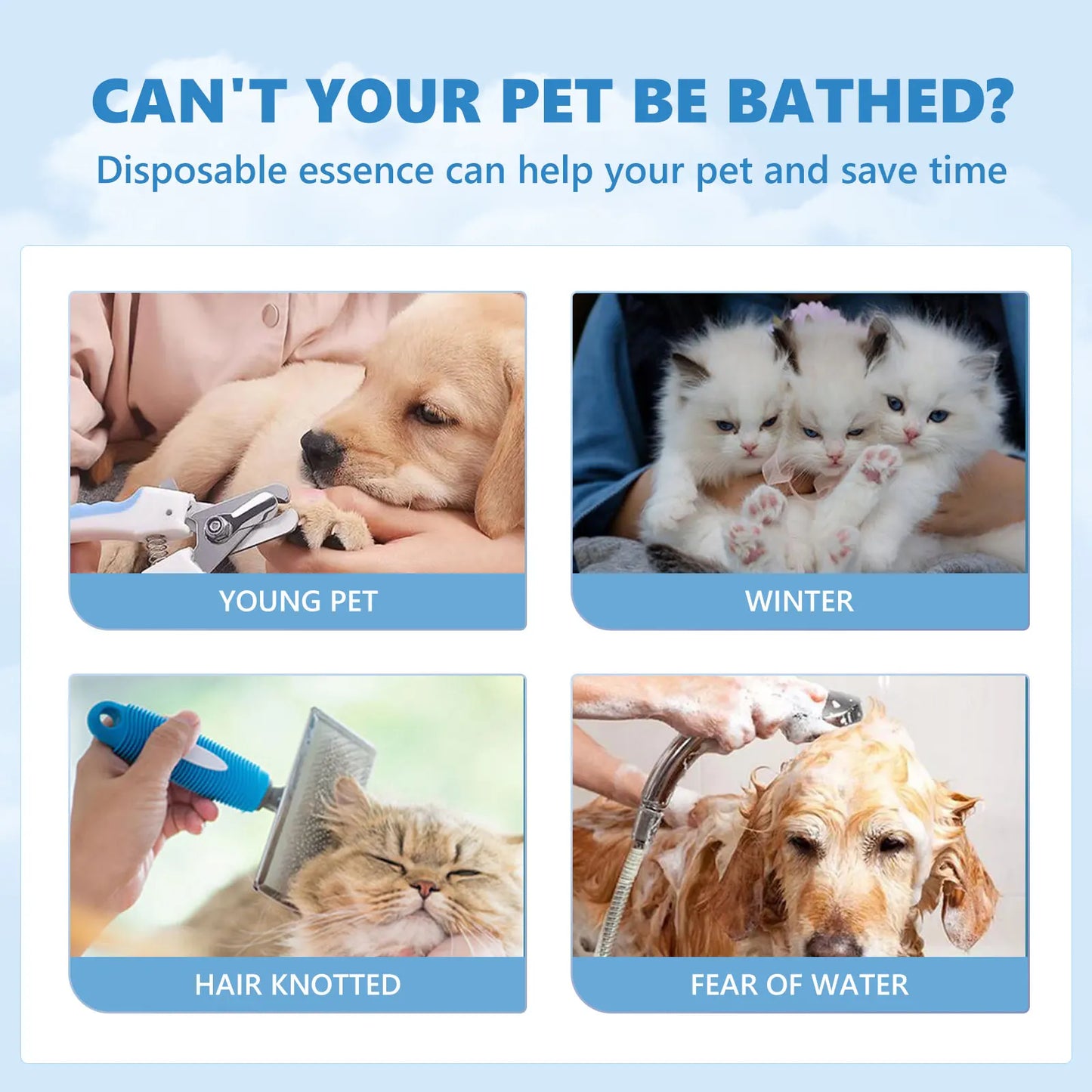 YEGBONG Pet Wash Free Serum For Dogs And Cats