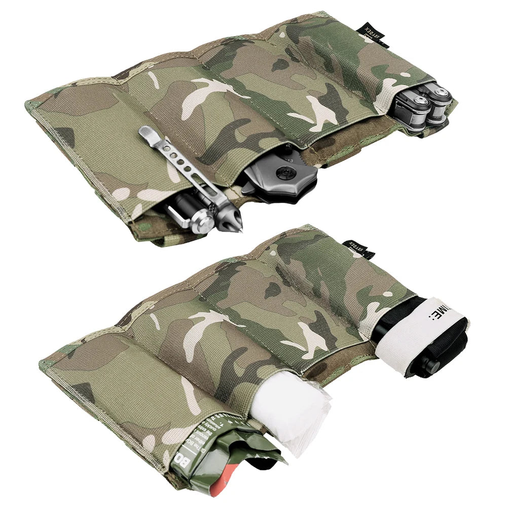 KRYDEX Quadruple Elastic Magazine Pouch MP7 KRISS Pistol MOLLE Holder