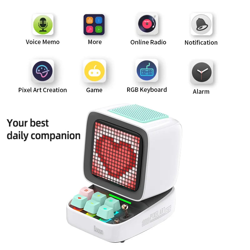 Divoom Ditoo Pro Bluetooth Desktop Speaker Pixel Art Alarm Clock