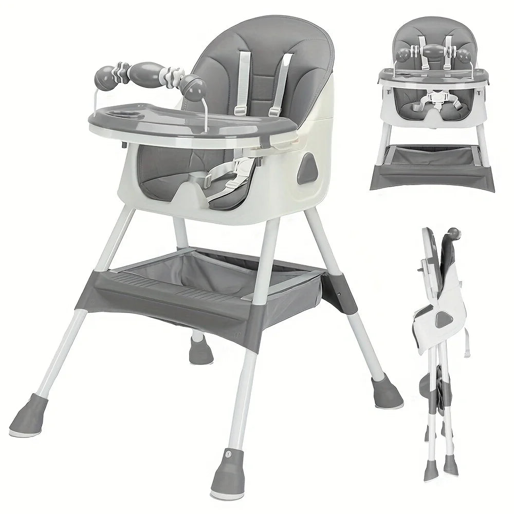 PIORLADO Foldable Baby High Chair E500 Tray Toy Rack