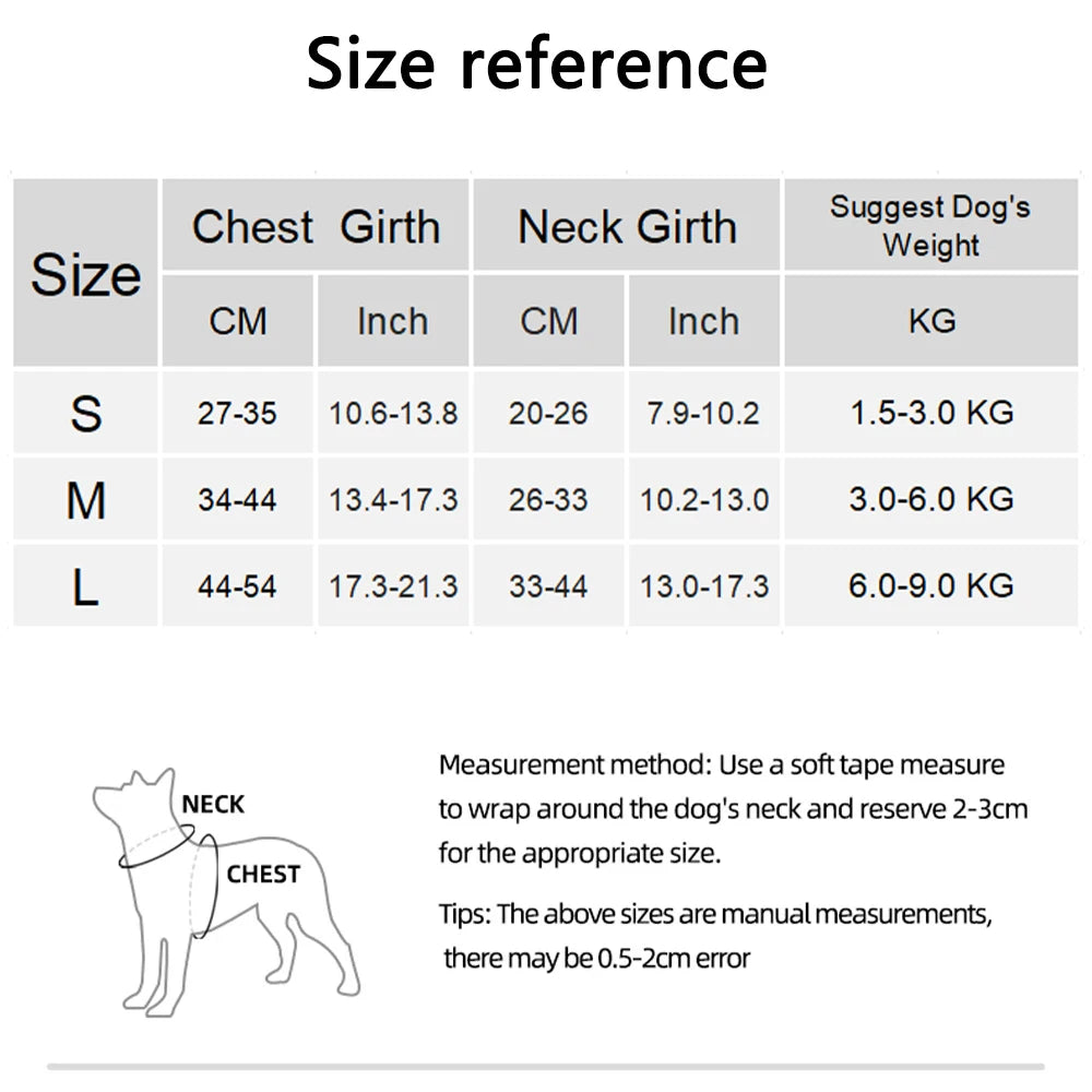 YTYINCN Cute Pet Harness and Leash Set for Small Dogs and Cats