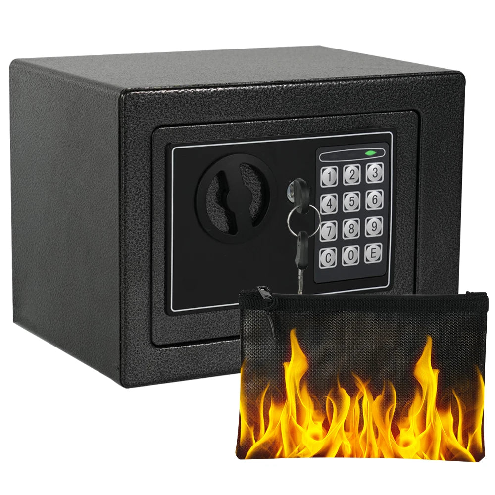 Fireproof Safe With Digital Keypad Sensor Light Adjustable Shelf