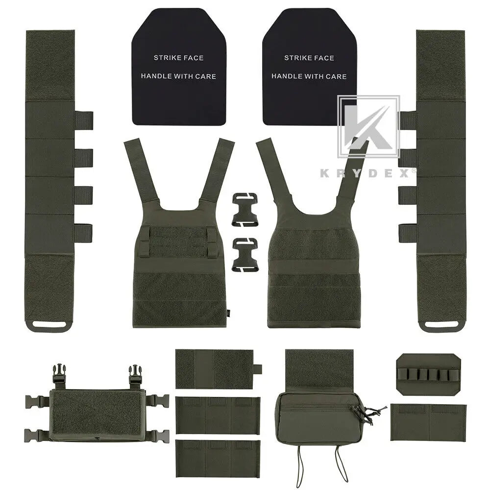 Krydex FCS Slickster Tactical Vest Plate Carrier Elastic Cummerbund Pouch