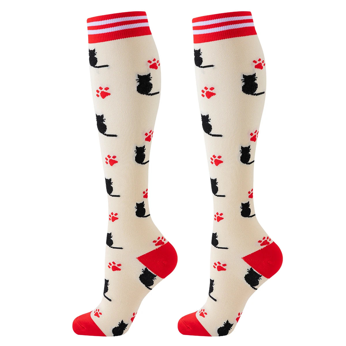 Nurse Compression Socks Women Knee High Sport Stockings