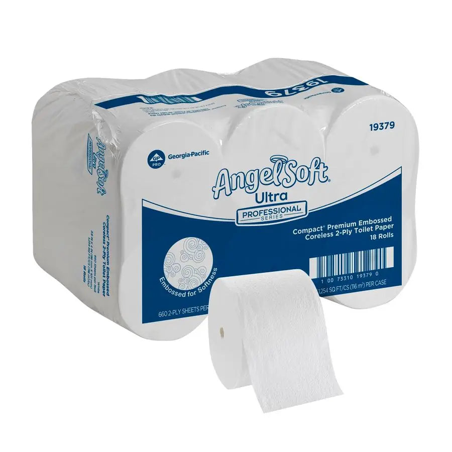 XMSJ Soft Ultra Coreless 2-Ply Premium Toilet Paper 18 Rolls