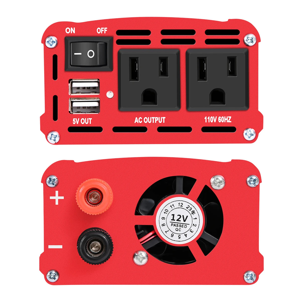 Tataliken 600W-2500W Inverter 12V/24V To 110V 60Hz VehicleMounted Household OffGridReady