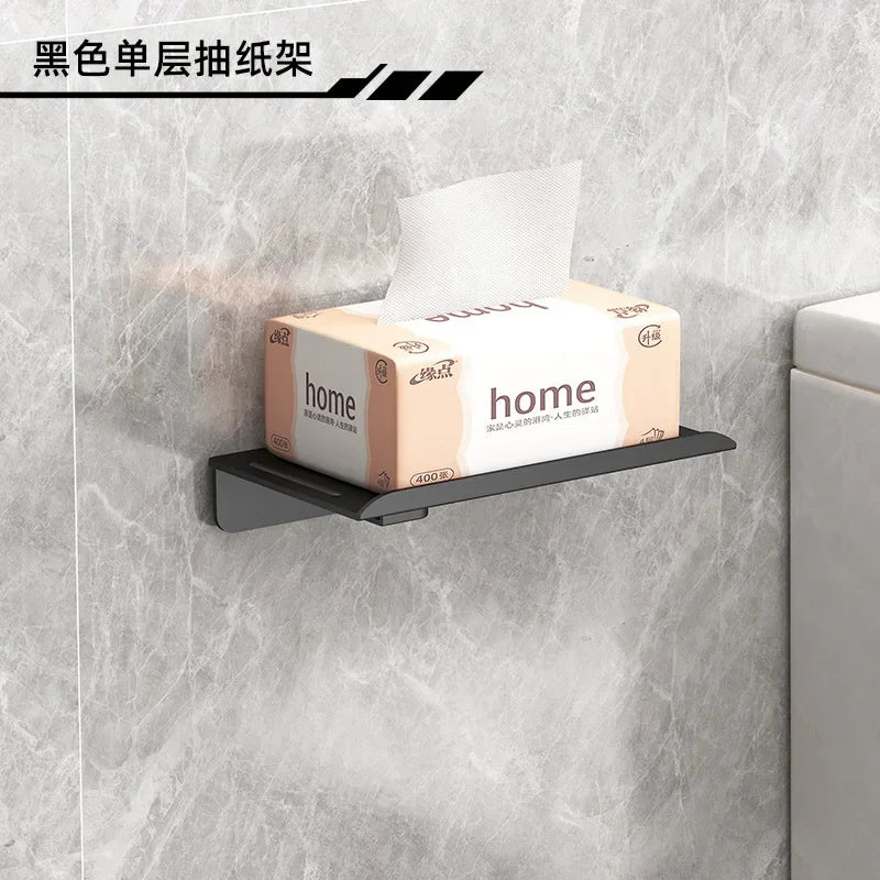 Self Adhesive Toilet Paper Roll Holder For Bathroom Plastic