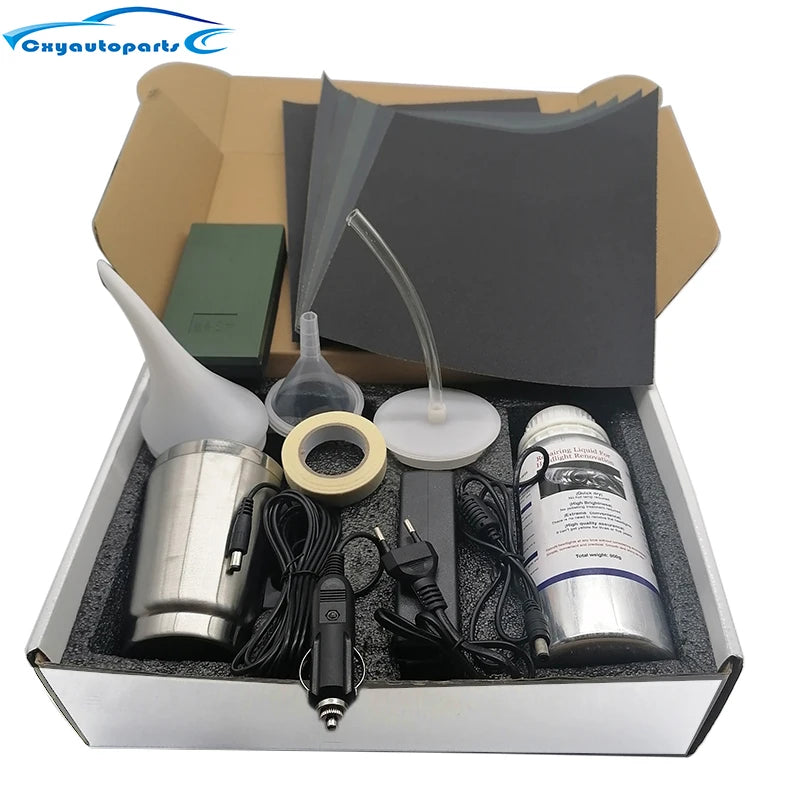 JOIGVFNH Car Headlight Polishing Kit for Headlight Restoration and Cleaning Liquid Polymer Formula