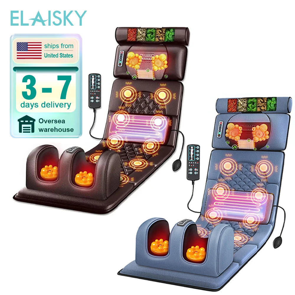 ELAISKY Leg And Foot Massage Mattress With 10 Motors