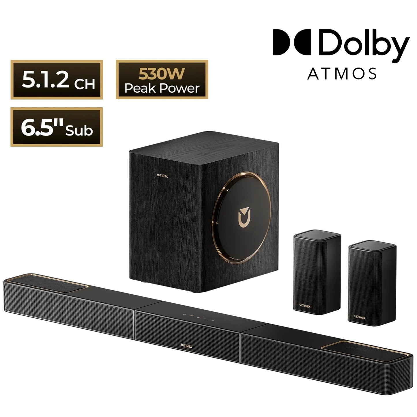 ULTIMEA Skywave X40 5.1.2ch Dolby Atmos Wireless Surround Sound System