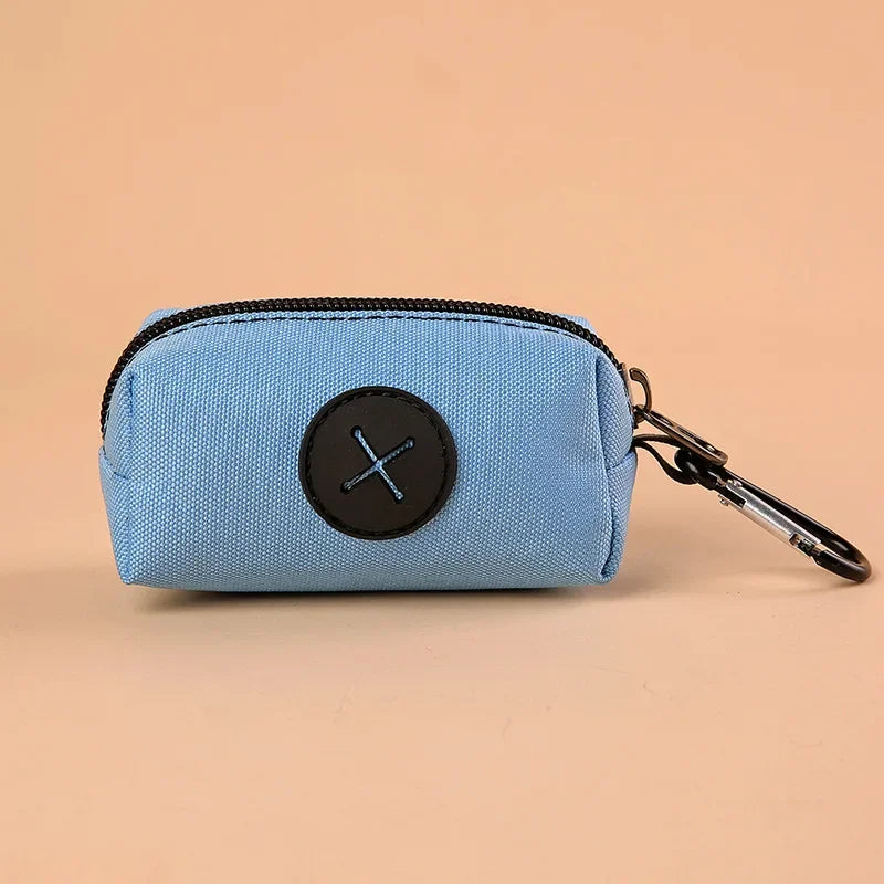 NONEDog Litter Canvas Dog Poop Bag Holder With Carabiner Clip