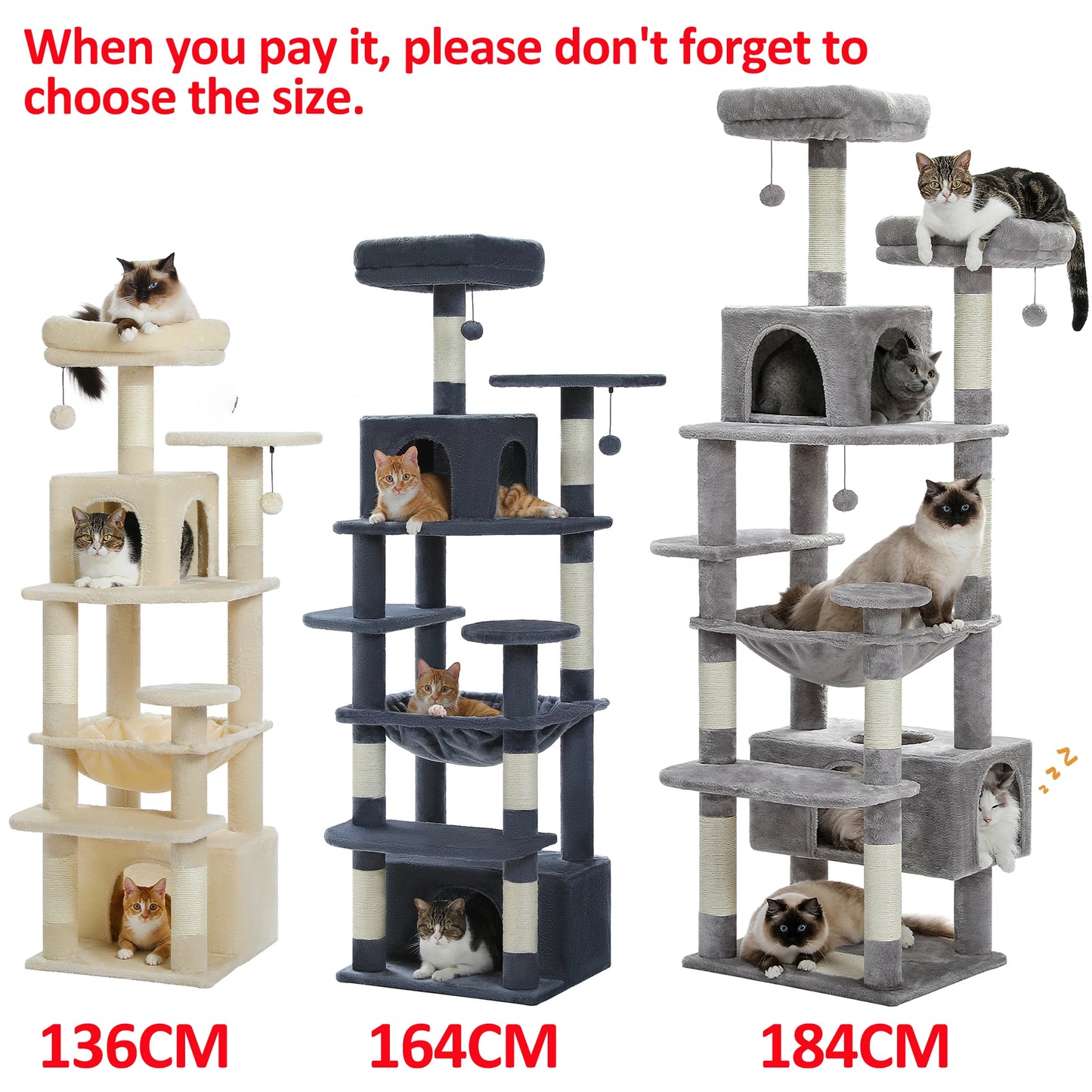 PAWZ Road Cat Tree and Tower with Sisal Scratching Posts