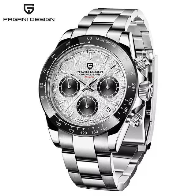 Pagani Design PD1644 Luxury Chronograph Automatic Stainless Steel Mens Wristwatch