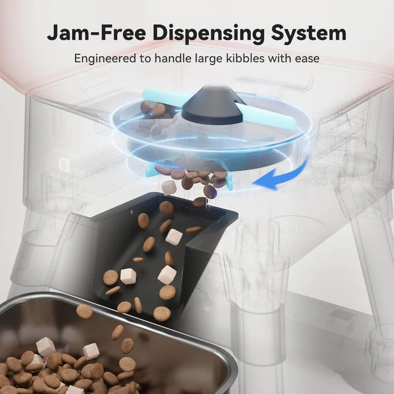 Automatic Timed Dog Feeder Dispenser Anti Blockage For Dogs