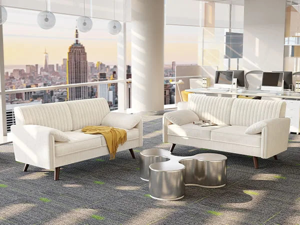 Modern Chenille Loveseat Sofa for Small Living Spaces