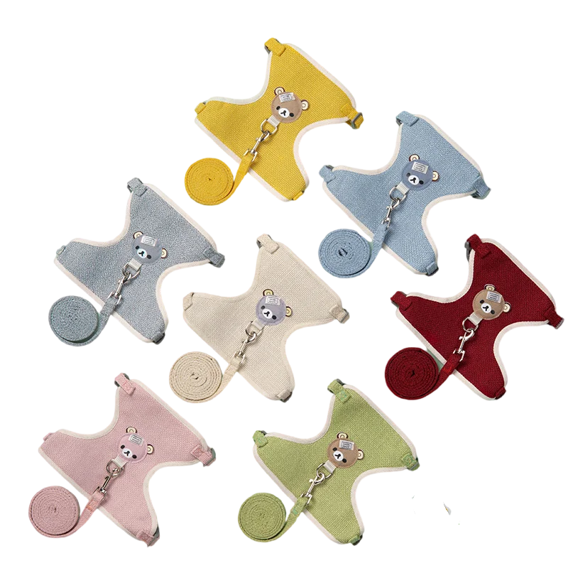 YTYINCN Cute Pet Harness and Leash Set for Small Dogs and Cats