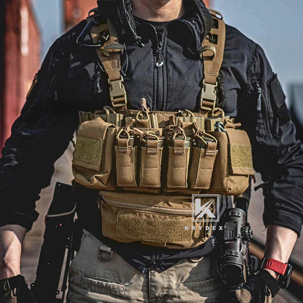 KRYDEX Tactical Vest Chest Mini Dangler Drop Pouch For JPC
