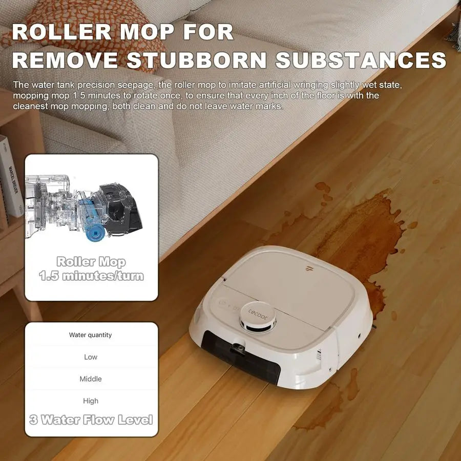Robot Vacuum and Mop M1 Pro LiDAR Robotic Vacuums Cleaner for Home with Pet Hair, Carpet, Hardwood Floors, Auto Smart Mopping, S