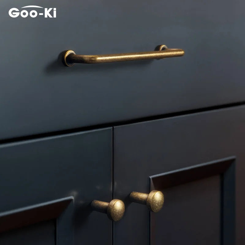Goo-Ki Modern Zinc-Alloy Satin-Finish Cabinet Pulls Drawer Knobs FurnitureHardware