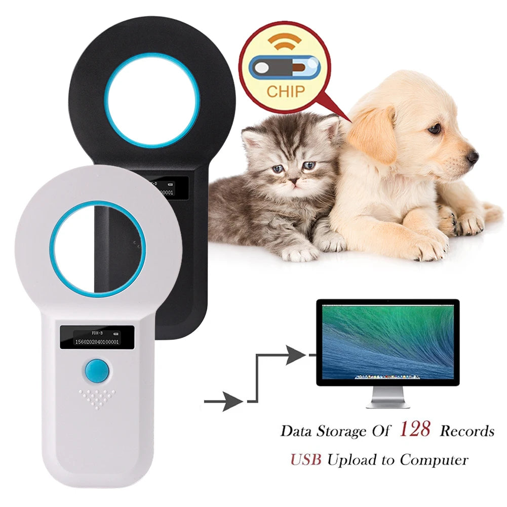 Alloyseed Handheld Animal Microchip Reader With OLED Display EMID