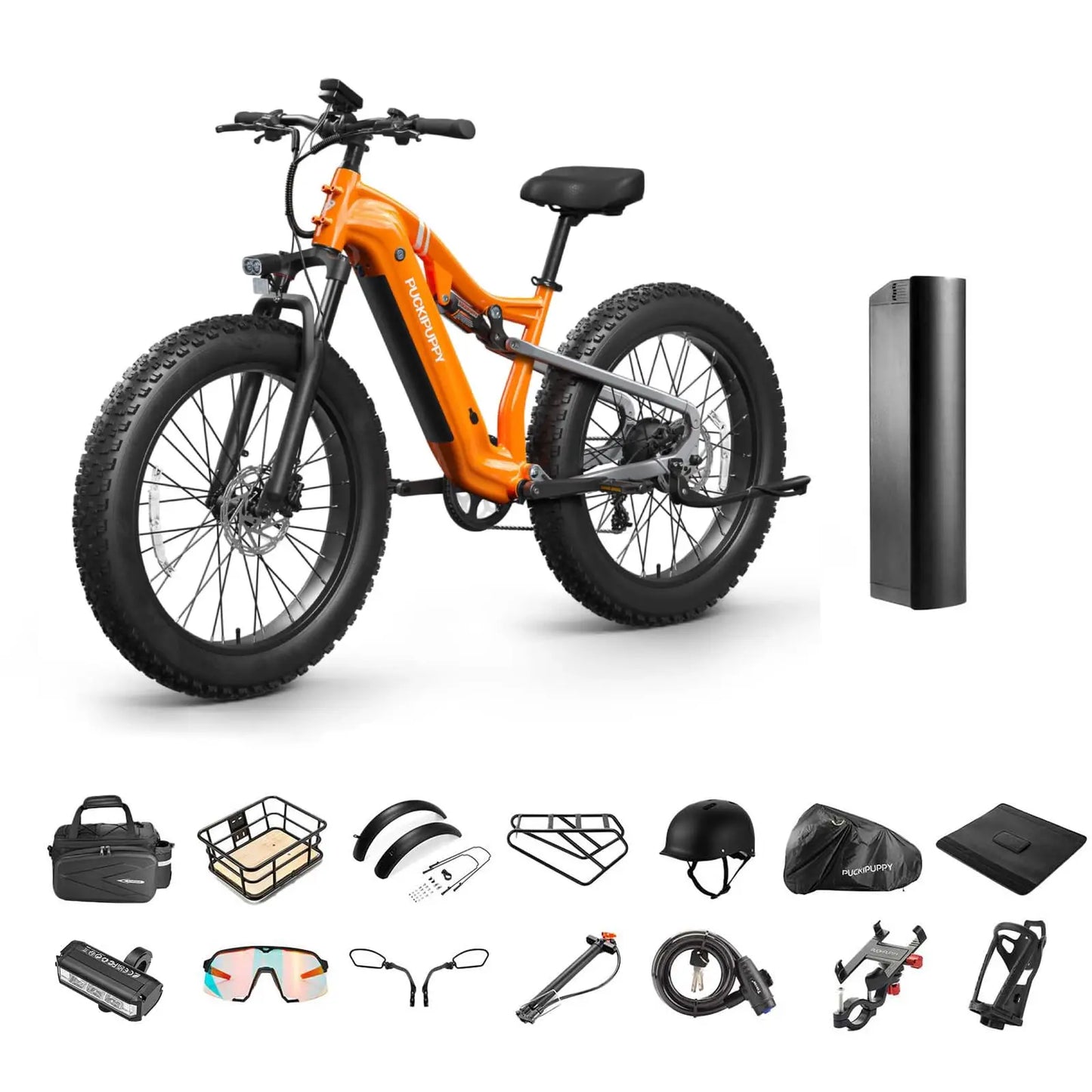 PUCKIPUPPY Labrador Pro Electric Mountain Bike 1350W 48V 20Ah