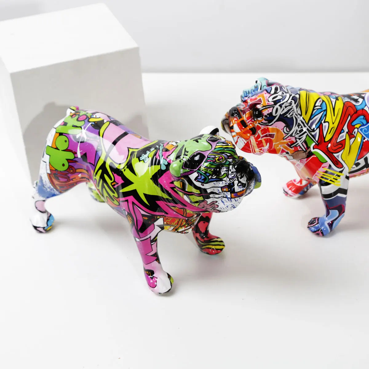 FLYuechun Ranan Bulldog Resin Ornament Home Decor Office Gift