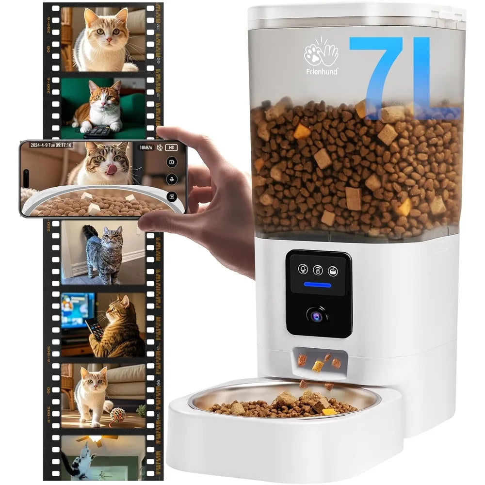 Automatic Cat Feeder With 2K Camera And 5G WiFi Pro