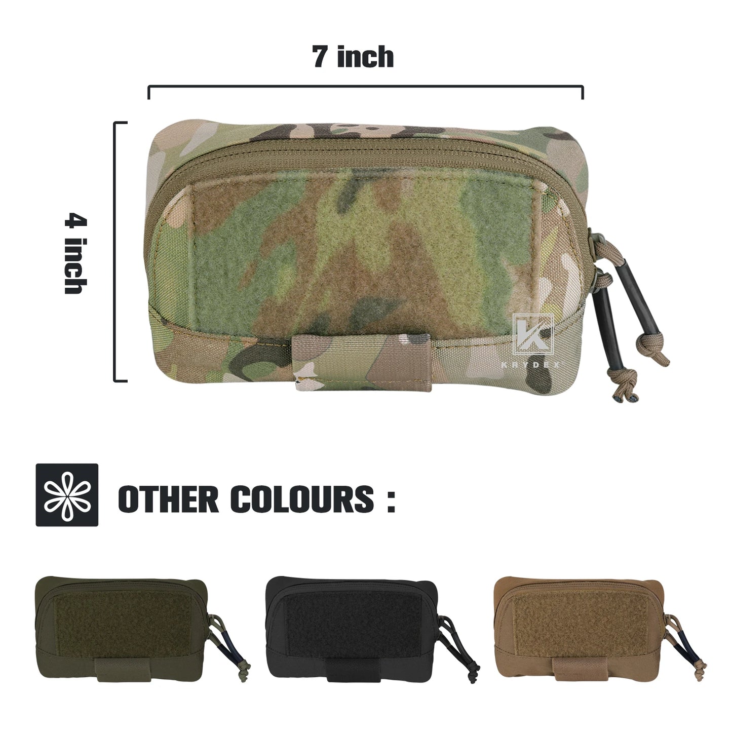 KRYDEX Tactical Admin Pouch MOLLE Belt Pouch Storage Organizer