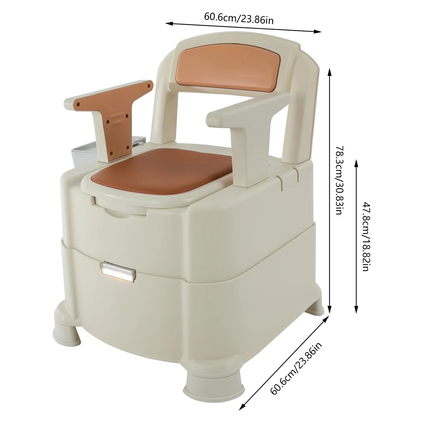 Toilet With Sensor Night Light Bedside Commode Portable Toilet