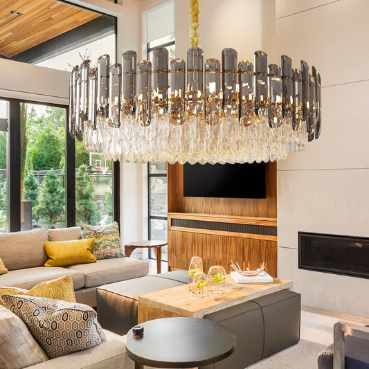 Vrygle 4-Layer Crystal Chandelier 3-Light Pendant Lamp
