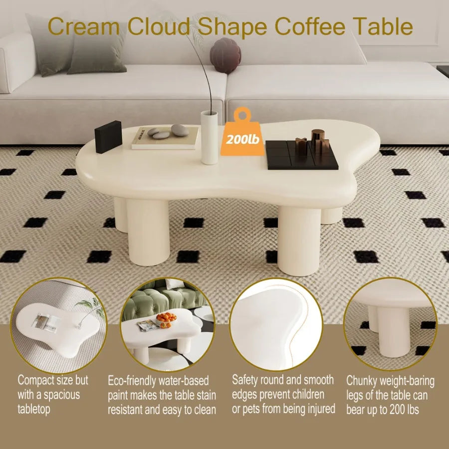Cloud Shaped Coffee Table for Living Room