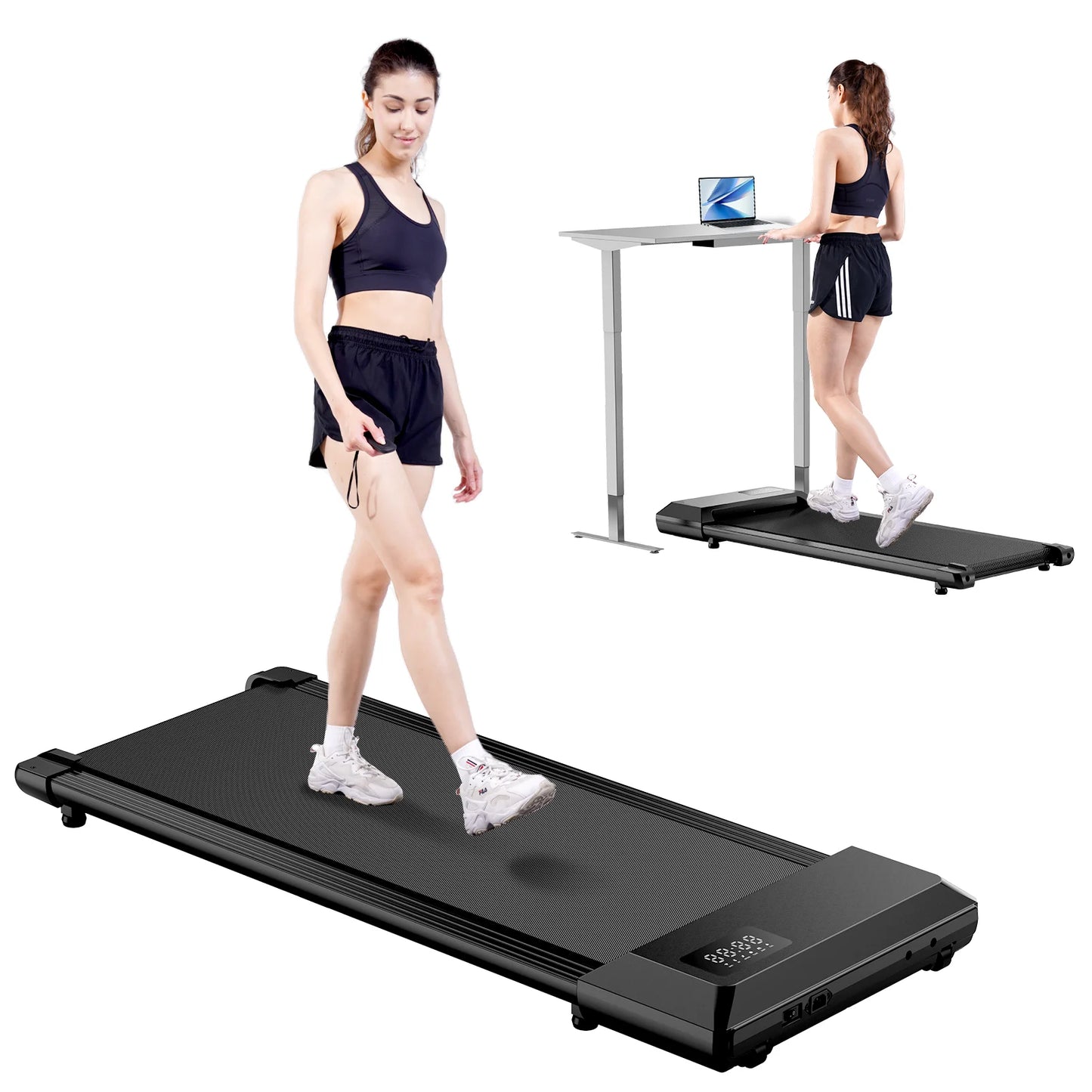 NONED UltraLightweight Ultracompact Quiet Walking Pad Mini Treadmill Under DeskPro